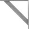 Ekena Millwork Traditional Steel Bracket, Hammered Gray 2"W x 18"D x 18"H BKTM02X18X18TRHGY - alternate 4